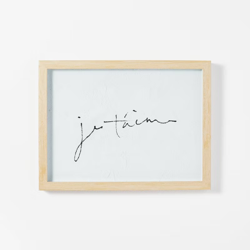 16" x 12" Je Taime Framed Wall Art - Threshold™ designed with Studio McGee | Target