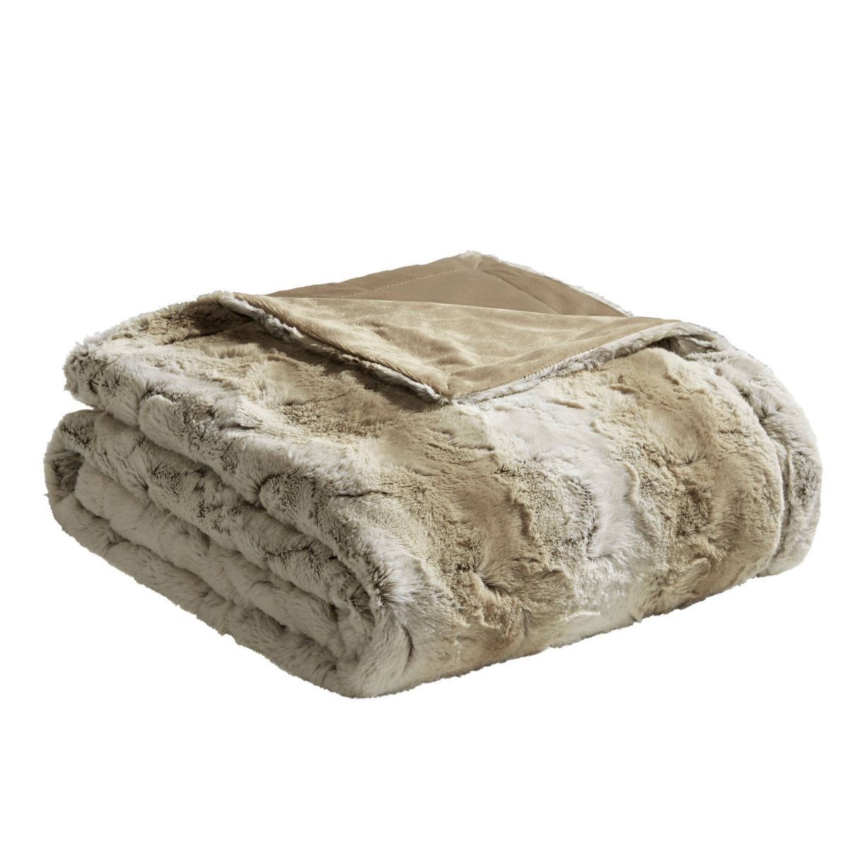 60"x70" Oversized Marselle Faux Fur Throw Blanket - Madison Park | Target