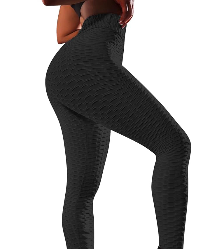 FITTOO Womens High Waisted Yoga Pants Tummy Control Scrunched Booty Leggings Workout Running Butt... | Amazon (US)