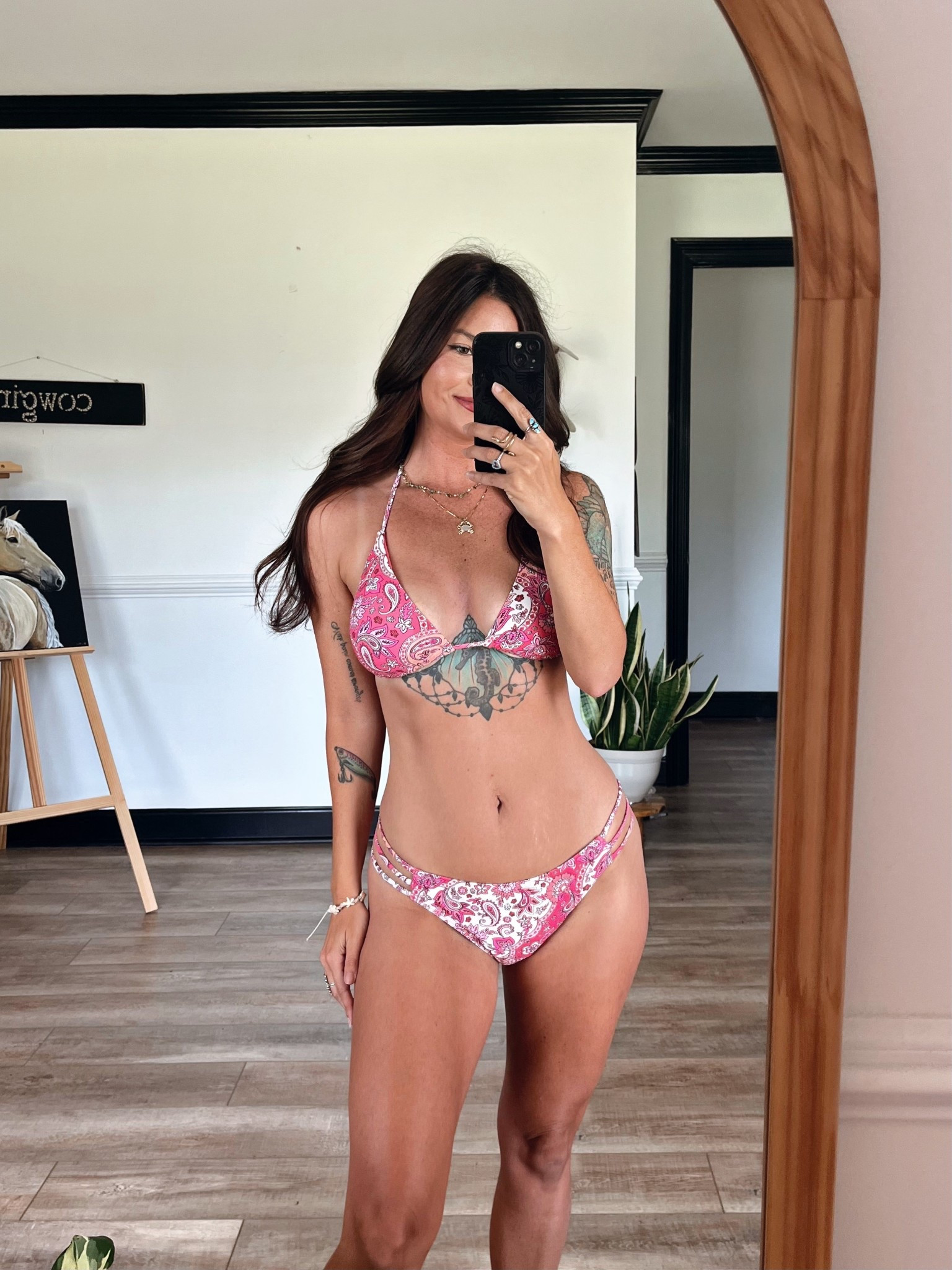How freaking cute is this paisley bikini!! Love the pretty pinks 💖 wearing xs top & medium bottom! Code LORI to save 

#LTKFestival #LTKootd #LTKSwim