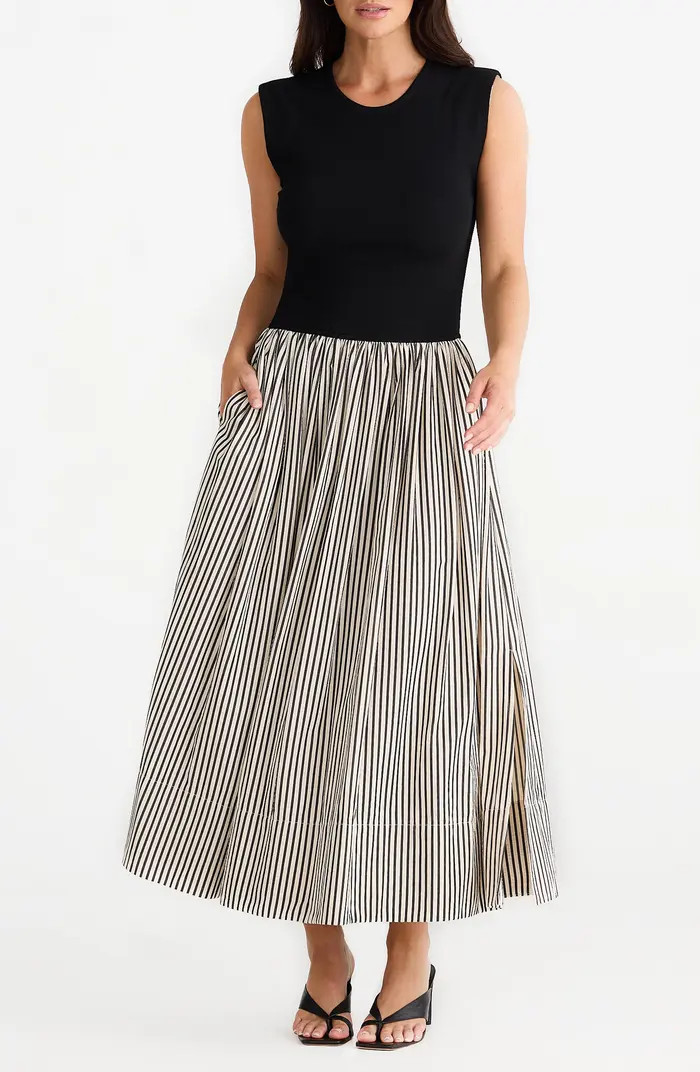 Brave+True Daphne Stripe Skirt Maxi Dress | Nordstrom | Nordstrom