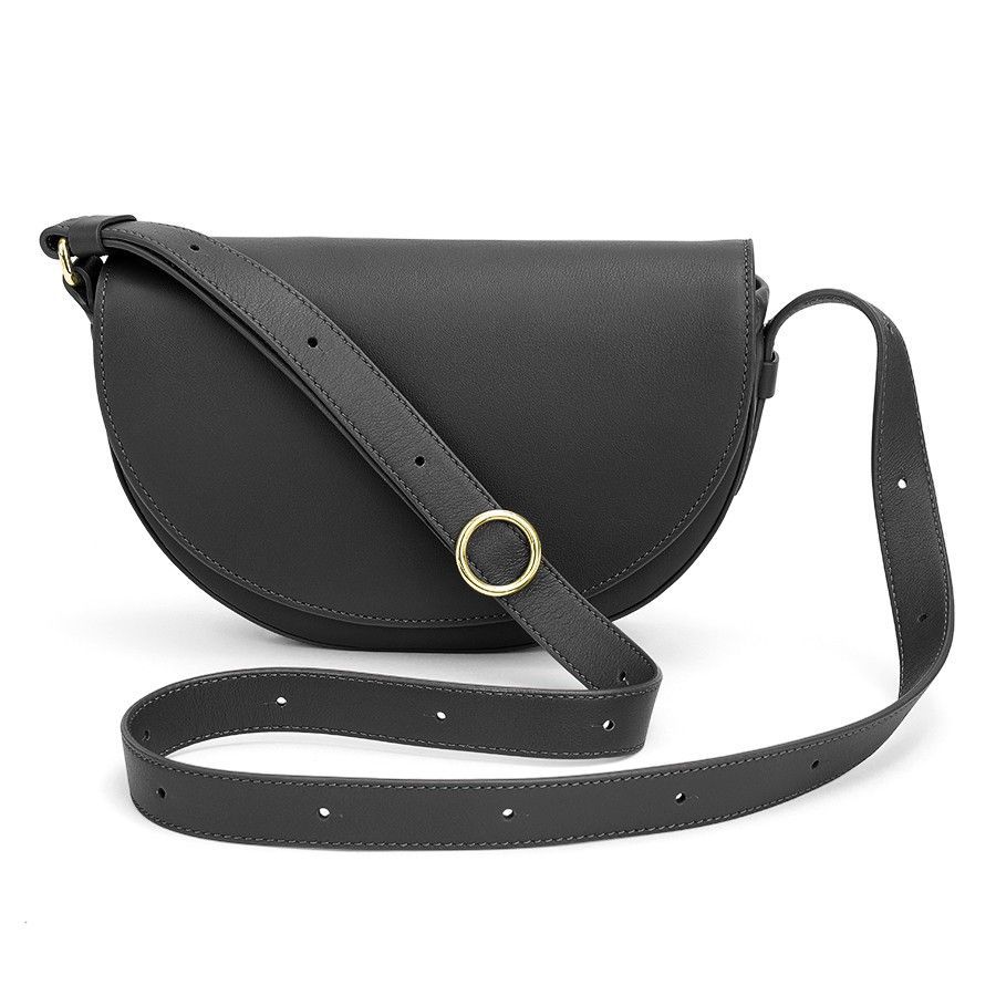 Women's Half-Moon Mini Bag in Black | Full Grain Leather by Cuyana | Cuyana