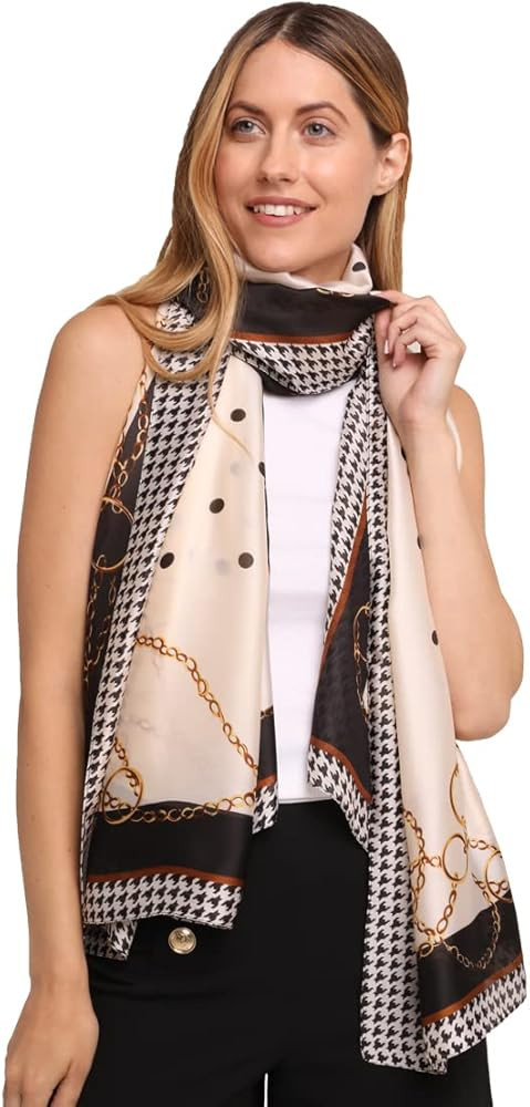 Trillion London® Silk Scarf | Long Neck Scarf for Women | Ladies Lightweight Scarves | Shawl Wra... | Amazon (US)