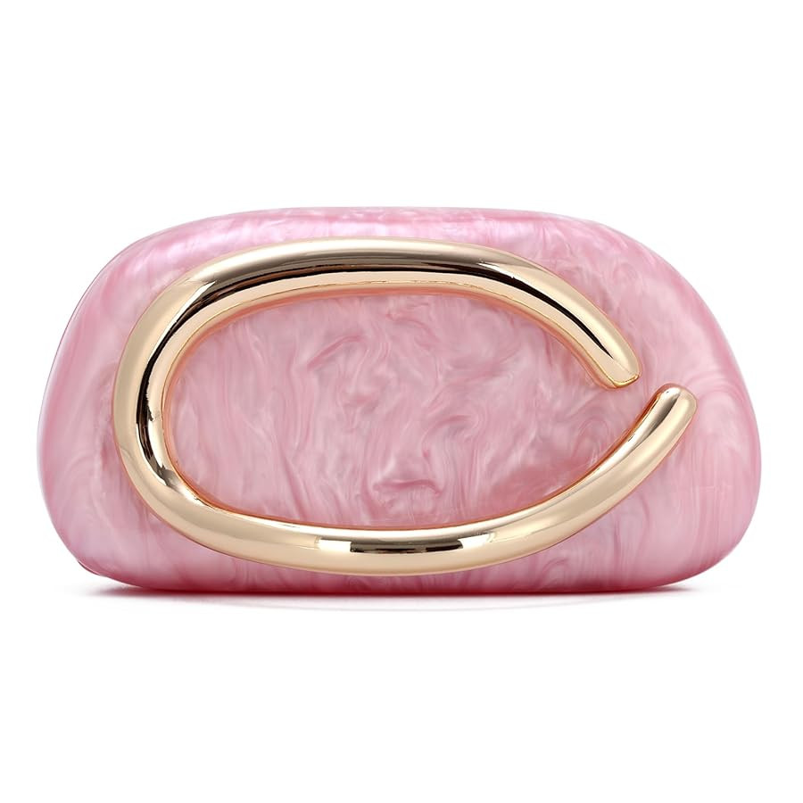 Oweisong Acrylic Clutch Purse for Women Shell Evening Bags Formal Wedding Green Clutch Shoulder H... | Amazon (US)