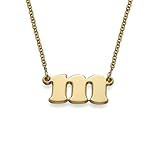 Handmade Personalized Small Initial Necklace in 18K Gold Plated Sterling Silver 925 - Unique Graduat | Amazon (US)