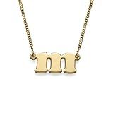 Handmade Personalized Small Initial Necklace in 18K Gold Plated Sterling Silver 925 - Unique Graduat | Amazon (US)