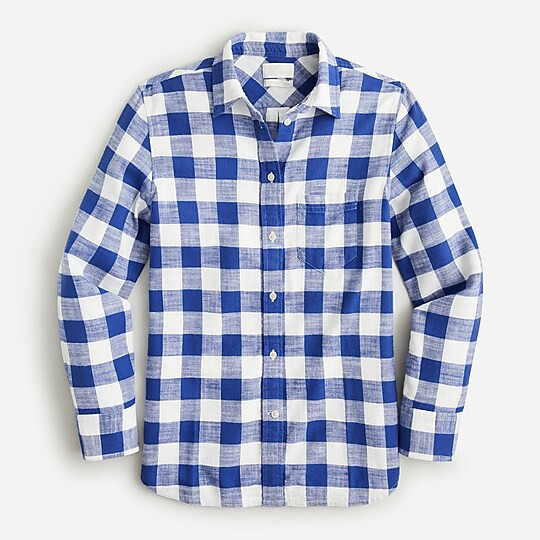 Classic-fit flannel shirt in buffalo check | J. Crew US