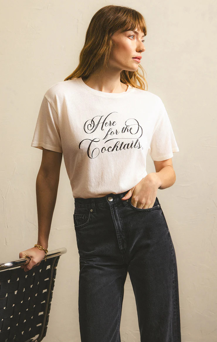 Cocktails Pacific Embroidered Tee | Z Supply