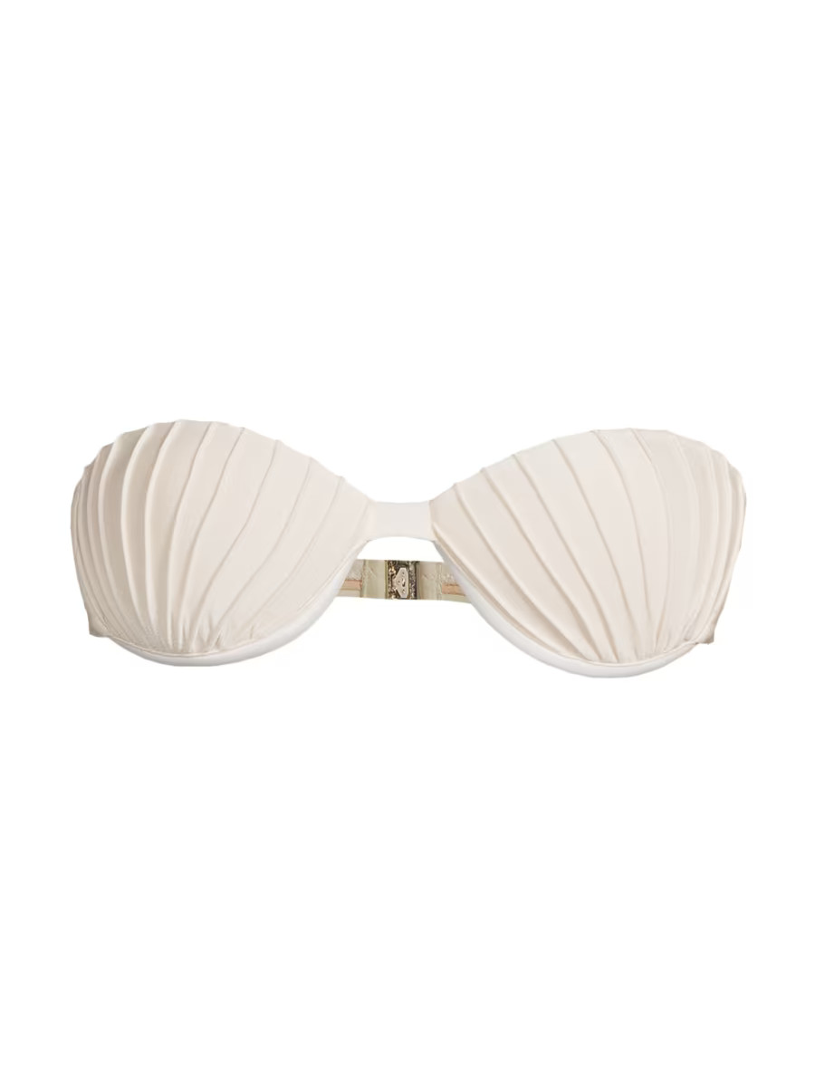Yolanda Pleated Bikini Top | Saks Fifth Avenue