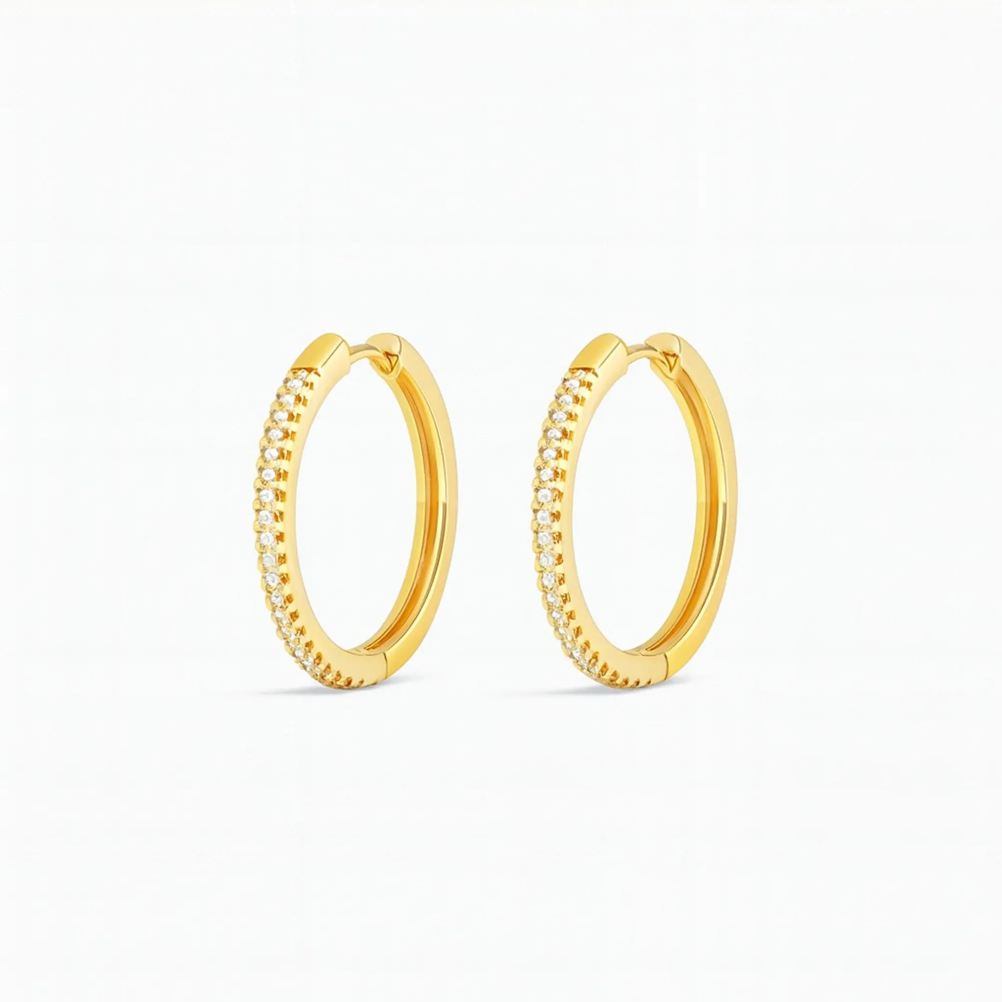Ivy & Pearl Co. The Luminelle Pav\u00e9 Hoops (Women) | Nordstrom | Nordstrom