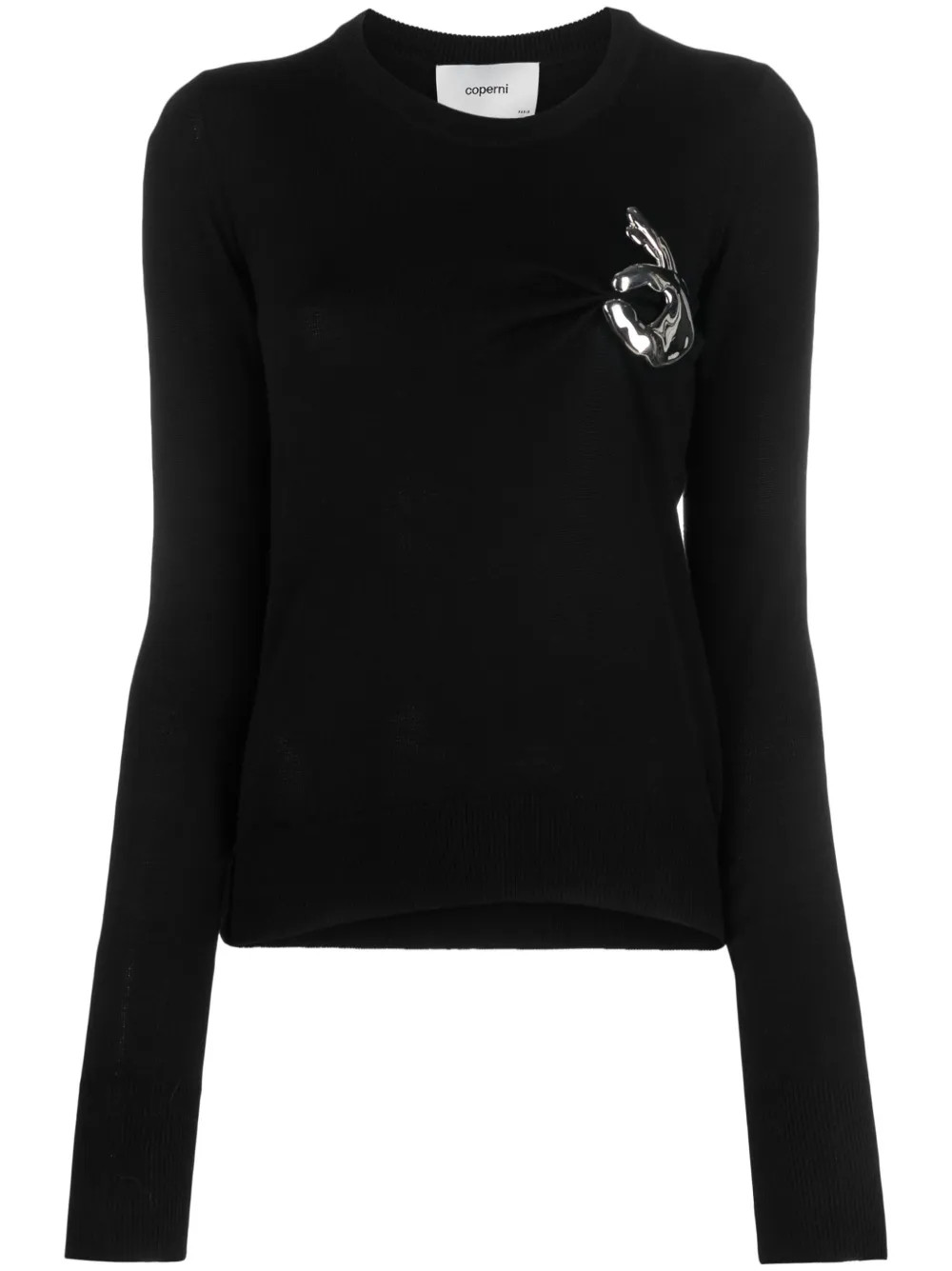 Coperni Emoji Virgin Wool Jumper - Farfetch | Farfetch Global
