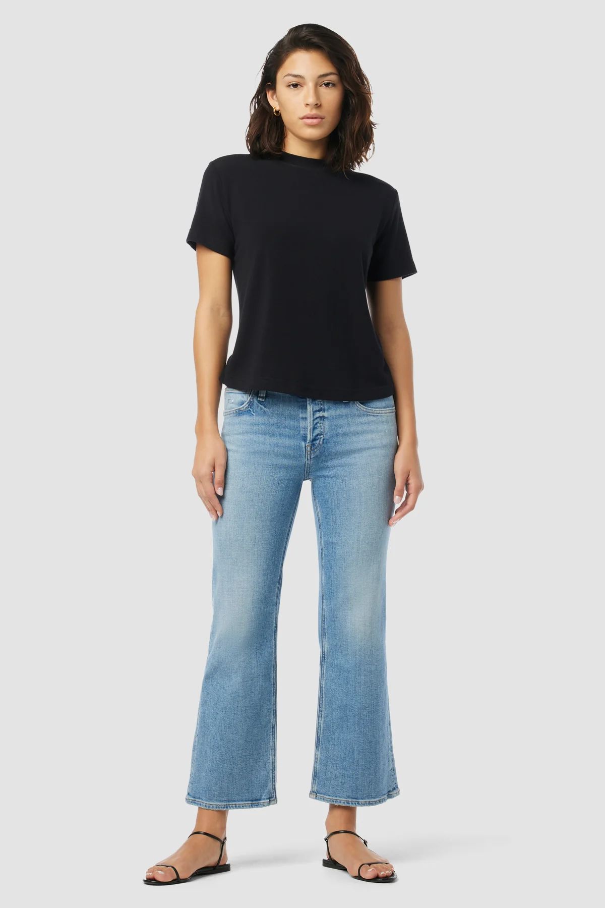 Rosie High-Rise Wide Leg Ankle Jean | Hudson Jeans