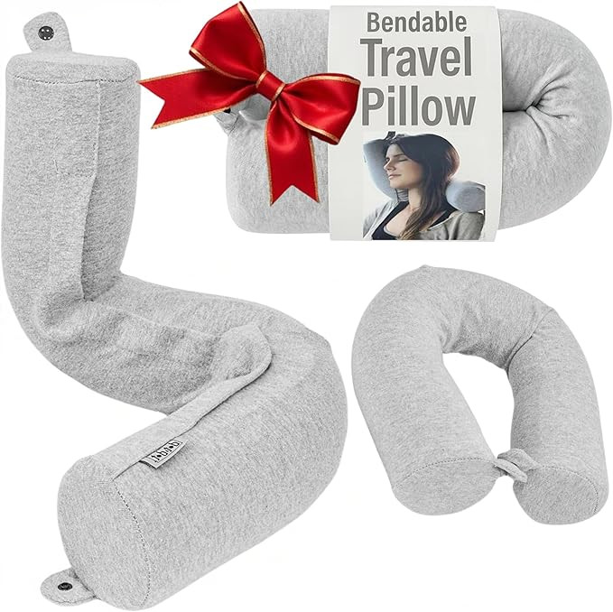 Dot&Dot Twist Memory Foam Travel Pillow for Airplanes - Travel Neck Pillow for Sleeping - Airplan... | Amazon (US)