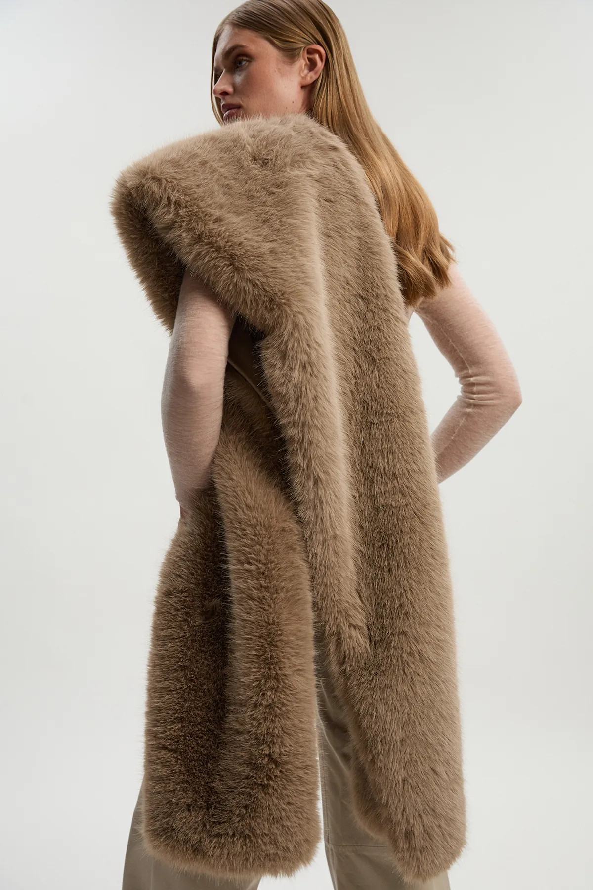 Faux Fur Scarf | Karen Millen UK + IE + DE + NL