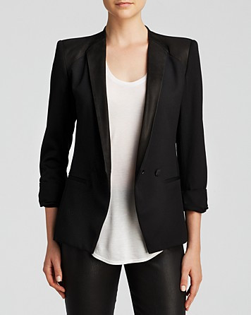 Helmut Lang Blazer Smoking Suede Trim | Bloomingdale's (US)