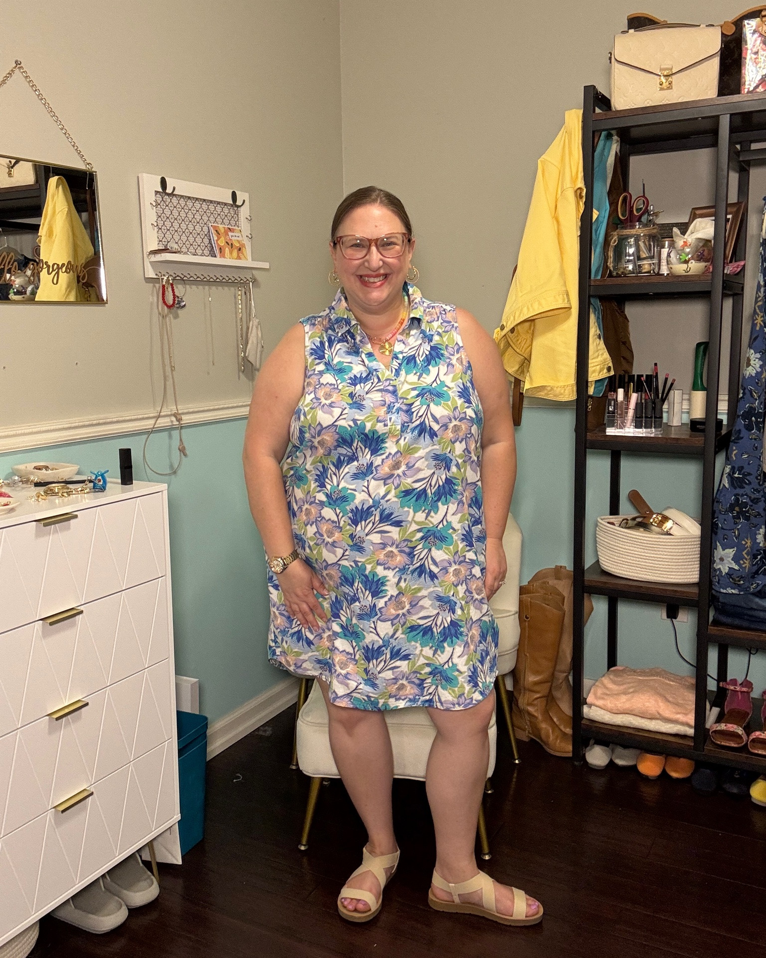 The “exact” dress is this year’s version of the dress I’m wearing. 

I linked other summer dresses too 

For reference, I’m 5’1”, 42G with 51” inch hips and I’m wearing size xxl.

#LTKootd #LTKSeasonal #LTKOver40