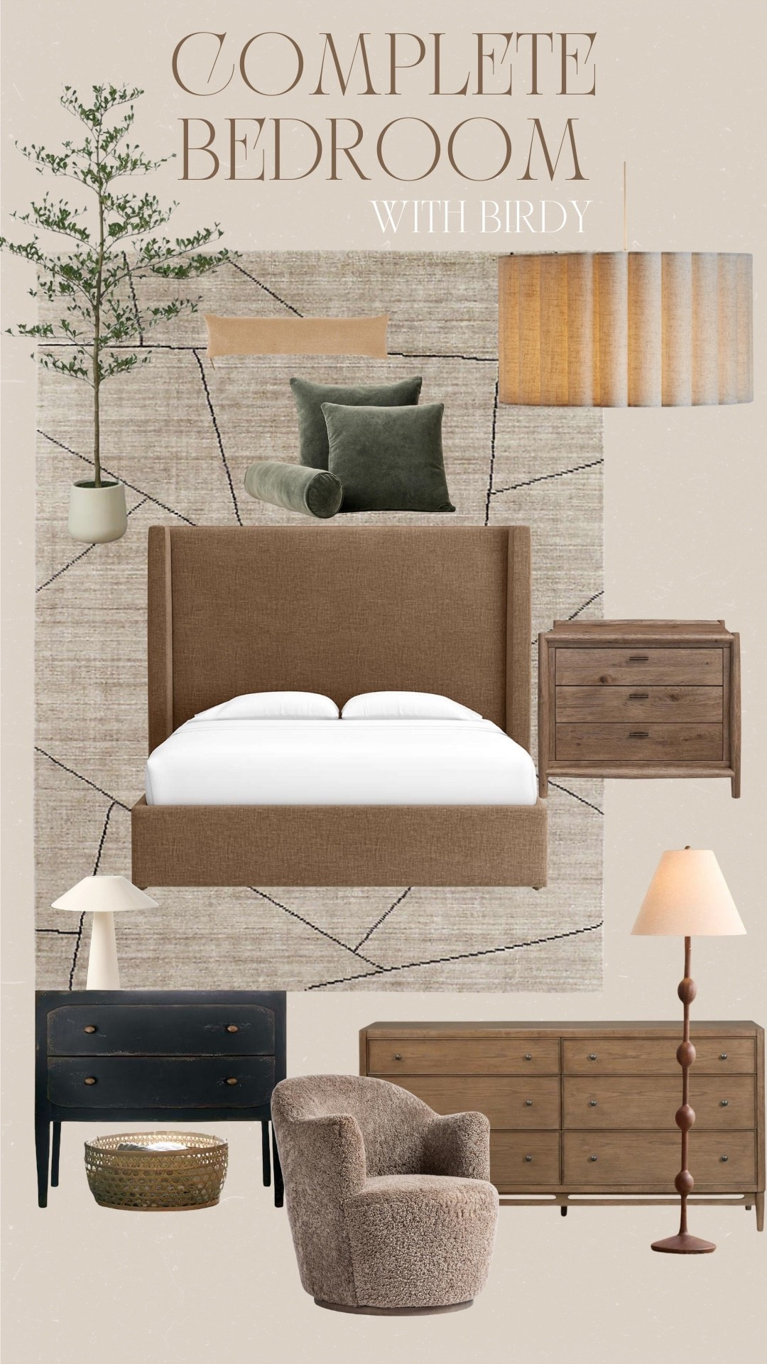 A complete bedroom that is cozy, clean and earthy 🪴

#bedroom

#LTKHome