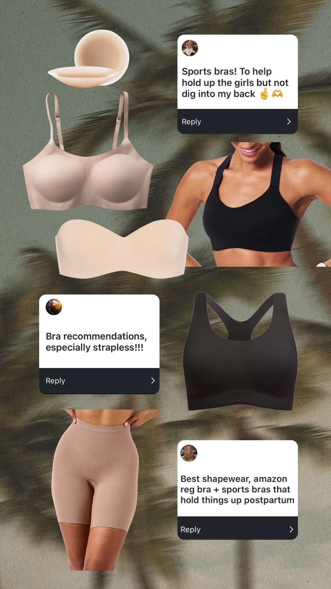 Bra recommendations!
-
-
midsize fashion, outfit inspo, bra, sports bra, running bra, strapless bra, undergarments, best bras, bra for dresses

#LTKootd #LTKMidsize