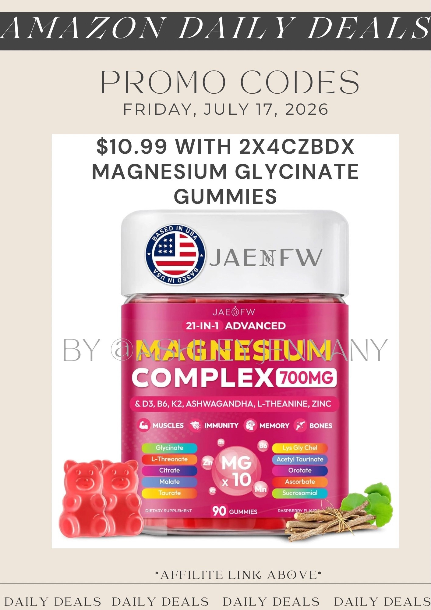 Magnesium glycinate gummies

#LTKSaleAlert #LTKBeauty