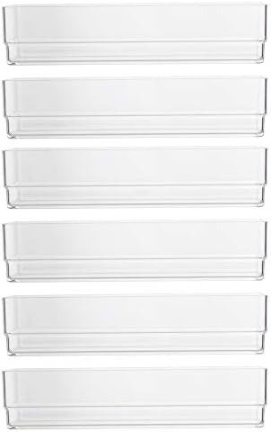 STORi Clear Plastic Drawer Organizers 6" x 3" x 2" l Set of 6 | Amazon (US)