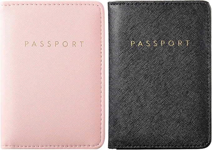2 Pieces Bridal Passport Covers Holder Travel Wallet Passport Case | Amazon (US)