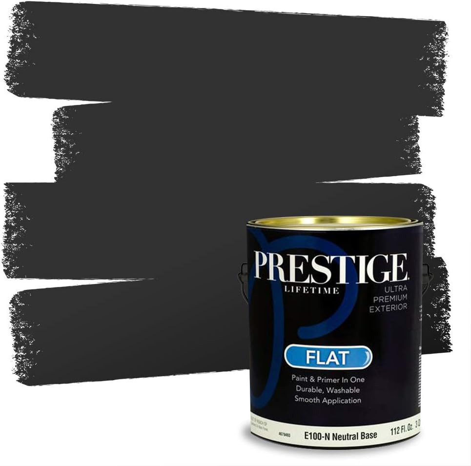 PRESTIGE Paints E100-N-SW6991 Exterior Paint and Primer in One, 1-Gallon, Flat, Comparable Match ... | Amazon (US)