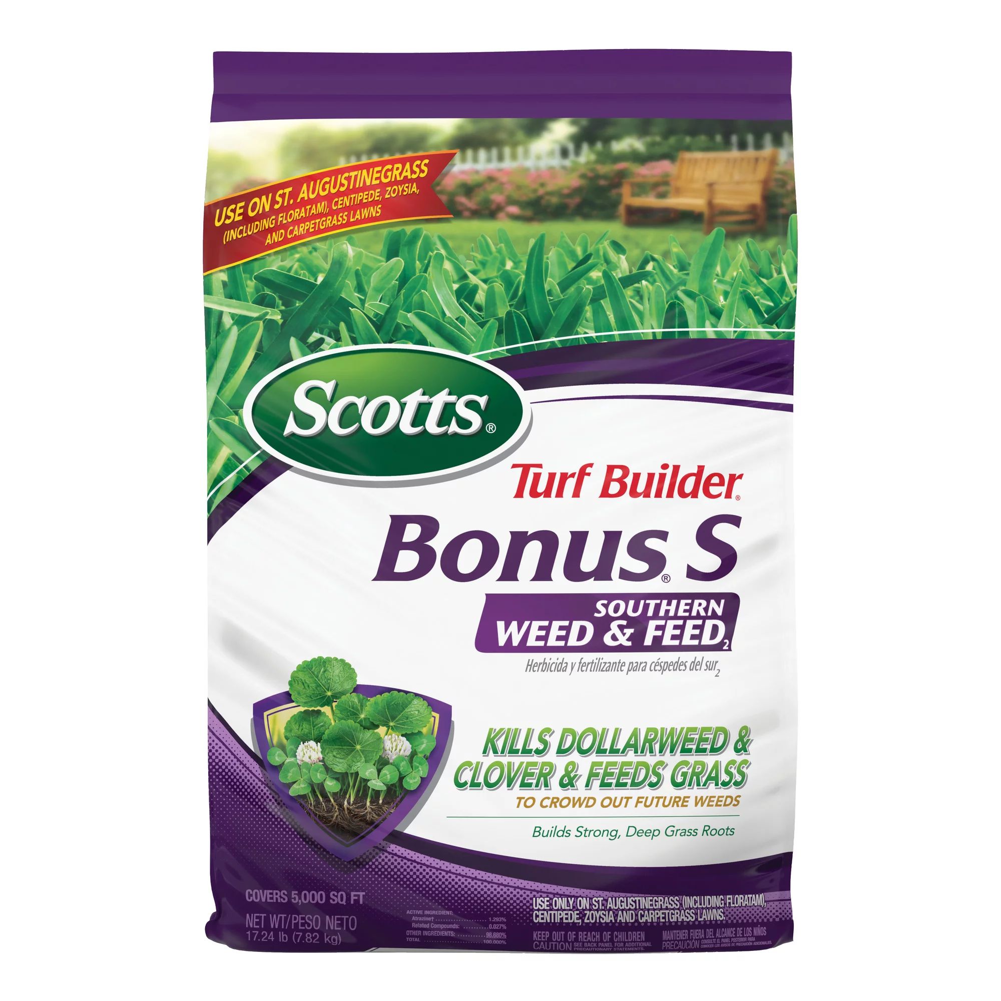 Scotts Turf Builder Bonus S Southern Weed & Feed2, 17.24 lbs., 5,000 sq. ft. | Walmart (US)