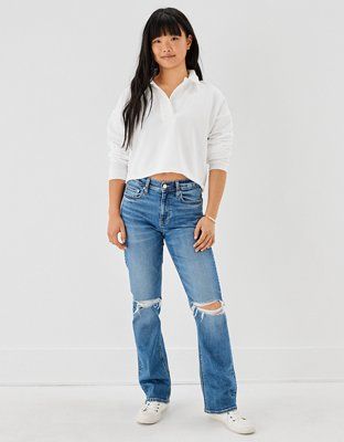 AE Stretch Ripped '90s Bootcut Jean | American Eagle Outfitters (US & CA)