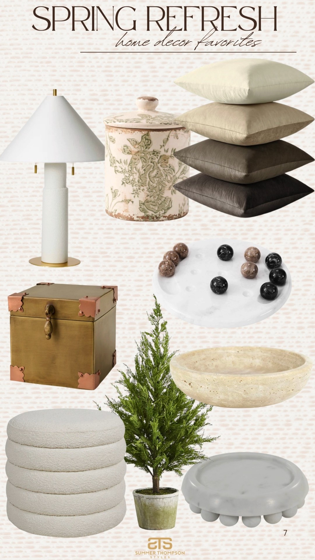 Spring refresh favorites that I am adding to cart! 

Table lamp decorative bowls faux greenery neutral home floral throw pillow covers marble accents trending 

#LTKHome #LTKSeasonal