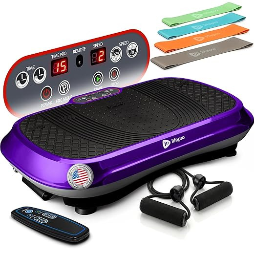 Lifepro Waver Vibration Plate Exercise Machine — 99 Speed Levels, Resistance Bands & Non-Slip S... | Amazon (US)