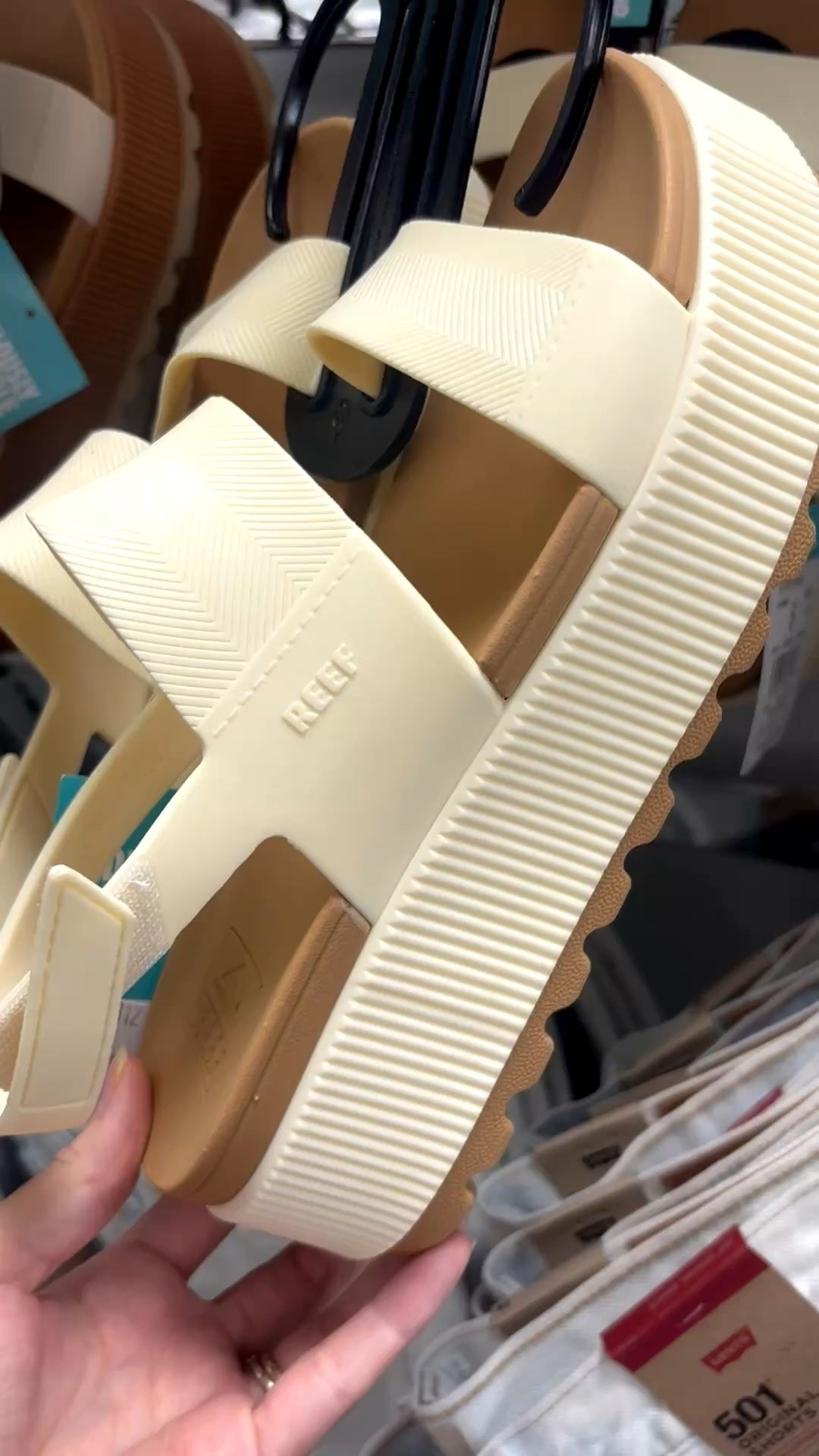 Reef platform sandals!