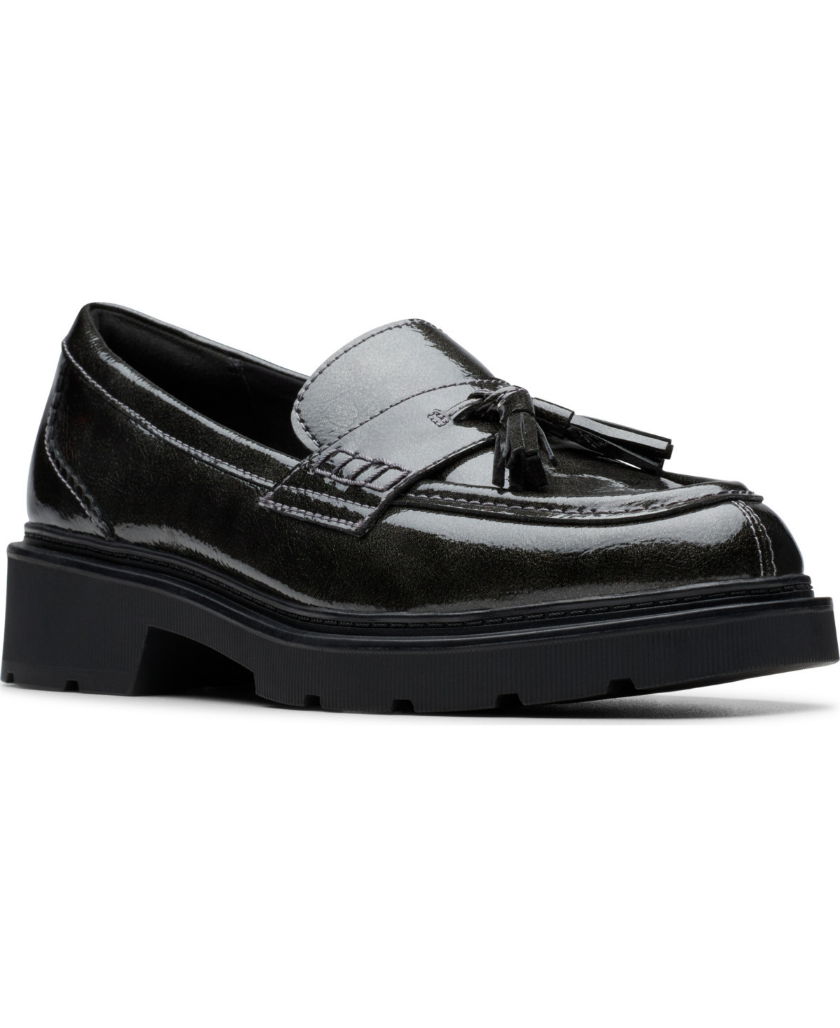 Clarks Women's Lauryl Tassel Slip-On Loafers - Gun Metal | Macy's