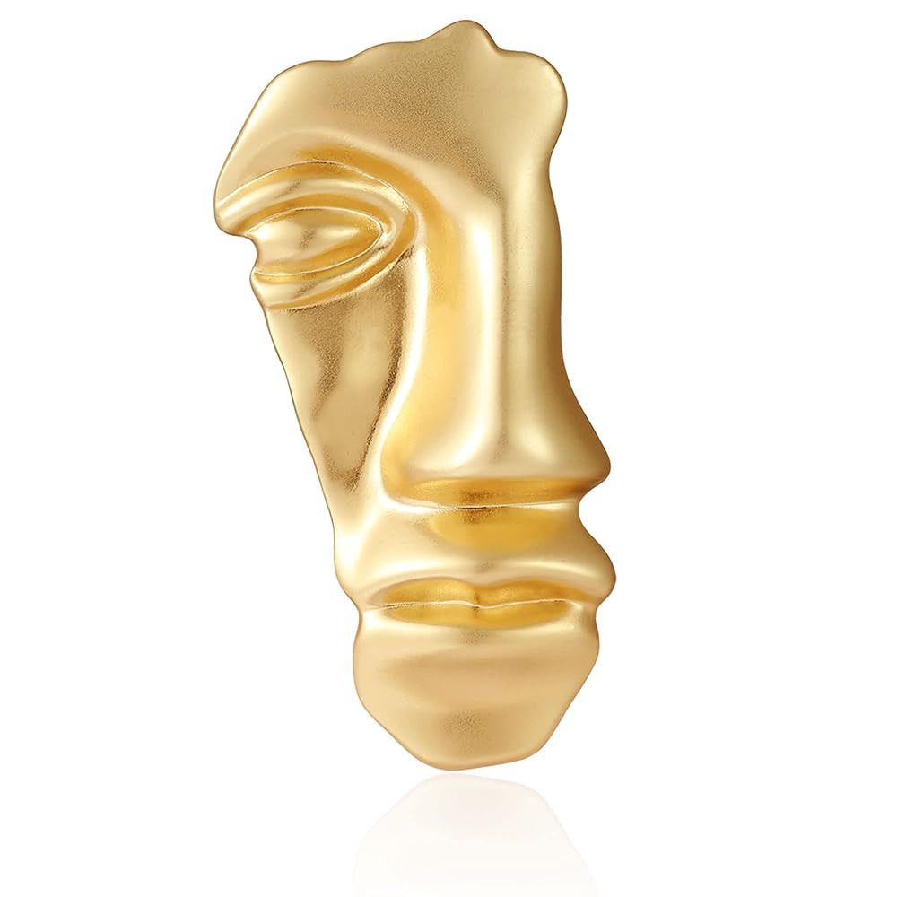 Figure Face Mask Brooch - Vintage Minimalist Metal Brooches Women Men | Amazon (US)
