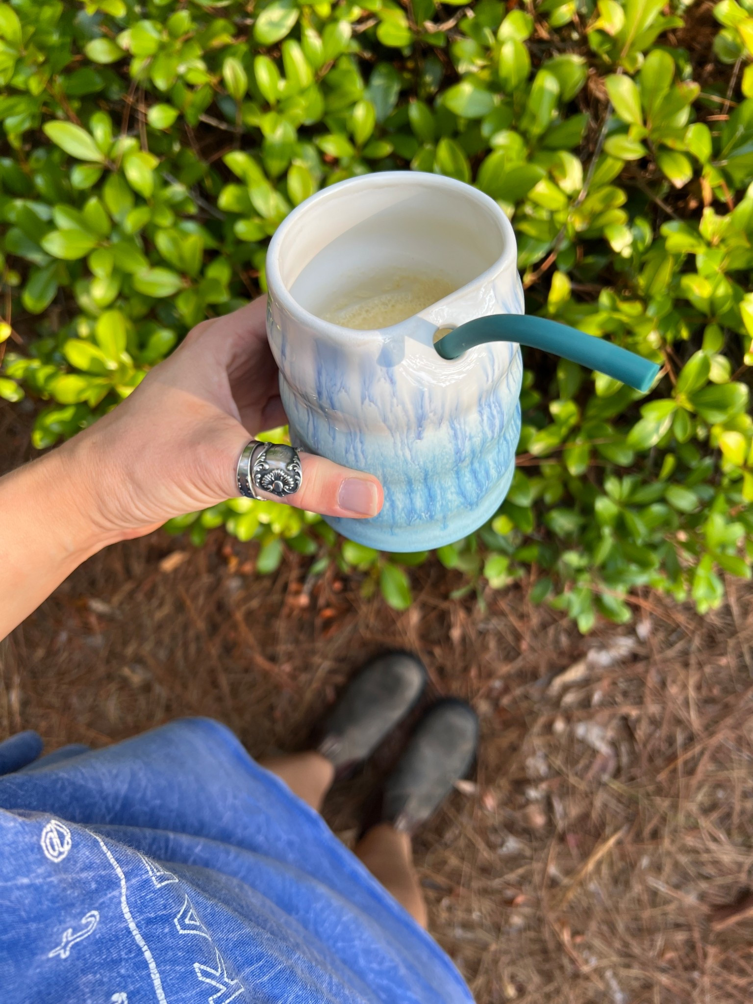 Mainstays Ceramic Mug, perfect for matcha, cold brew, and lattes! 🌿🫶🏻🍵🧋