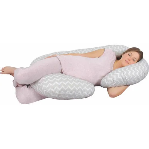 Leachco Polyester Asymmetrical Body Pillows, Gray - Walmart.com | Walmart (US)