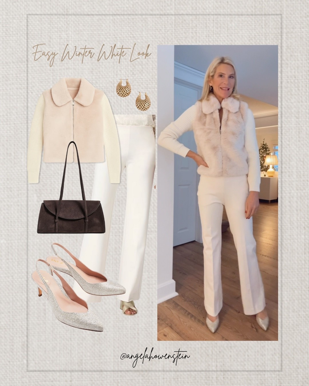 Easy winter white 🤍 clean, classic, and so wearable. It really is all about the pants.

#WinterWhite #WhiteOutfit #ClassicStyle #CasualChic #LTKStyle #LTKFinds 

#LTKOver40 #LTKSeasonal #LTKootd