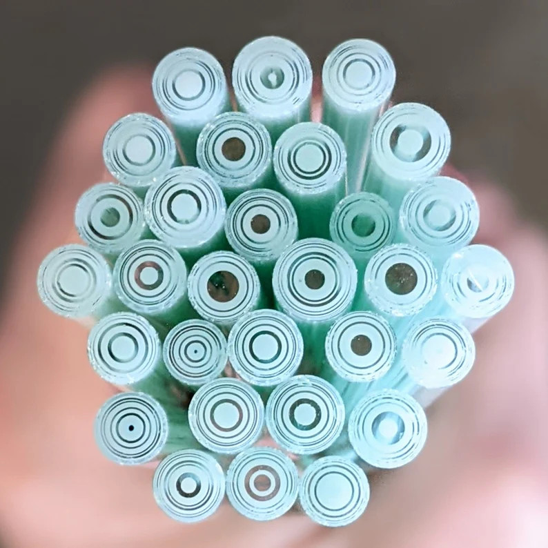 COE 90 Murrini Robin's Egg 1oz Millefiori, Murrine, Vitrigraph, Bullseye Murrini, Glass Cane, Gla... | Etsy (US)