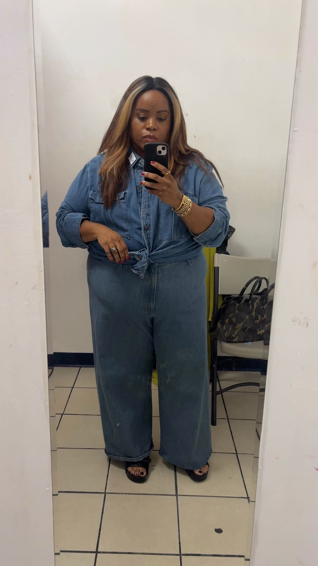 Denim on denim casual outfit

#LTKPlusSize #LTKootd #LTKOver40