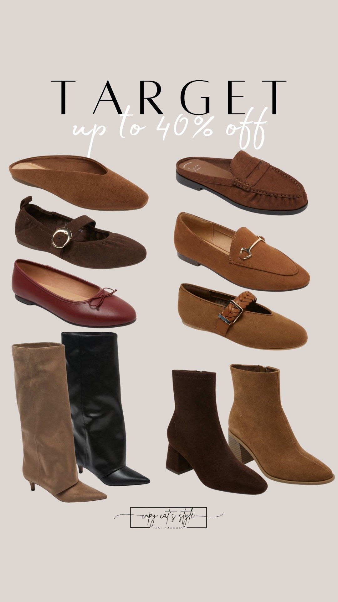 Target fall shoes are so good. Boots, flats, ballet slippers, ankle boots, high boots, loafers

#LTKOver40