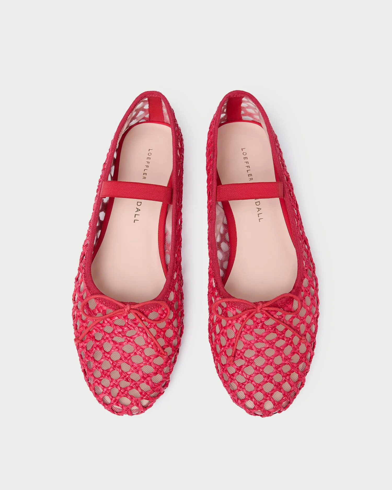 Leonie Red Crochet Ballet Flat | Loeffler Randall