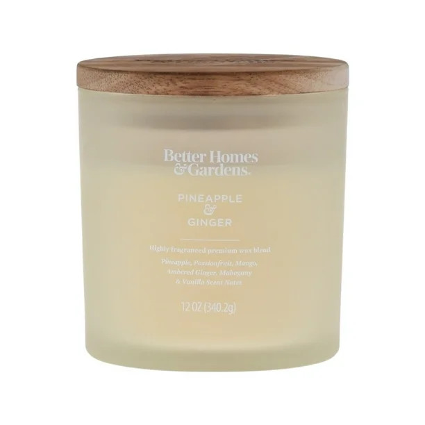 Better Homes & Gardens 12oz White Peach & Daisy Scented 2-wick Jar Candle | Walmart (US)