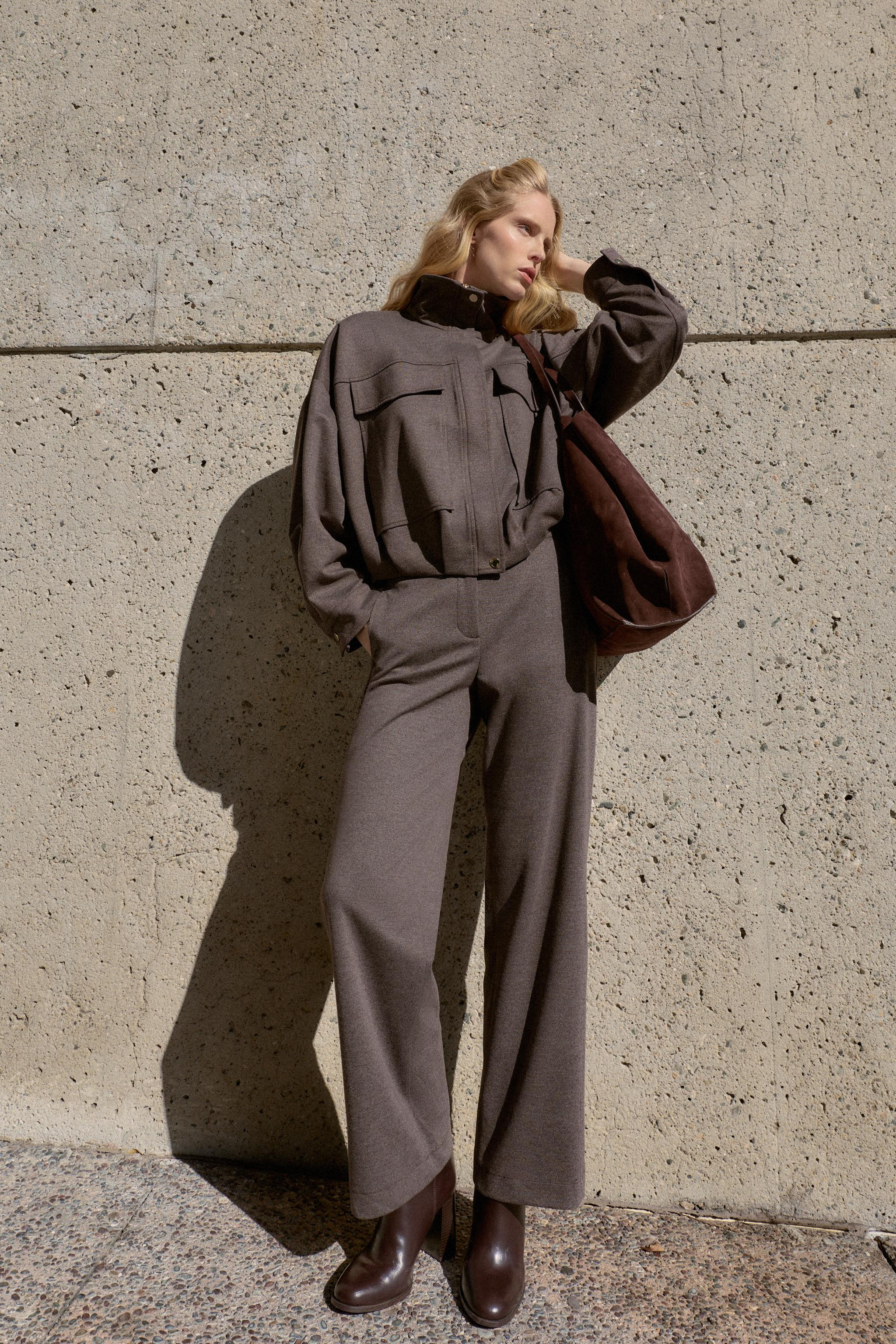 GERADE GESCHNITTENE HOSE MIT HOHEM BUND | Zara DE