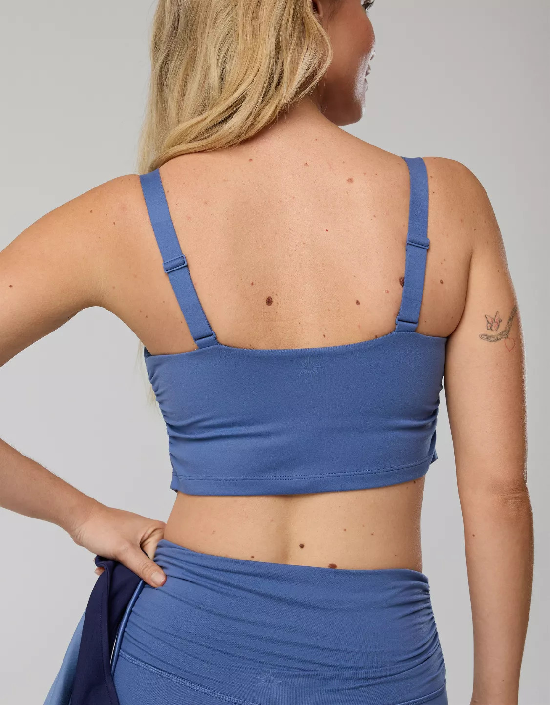 OFFLINE By Aerie The Hugger Ruched Longline Sports Bra | Aerie