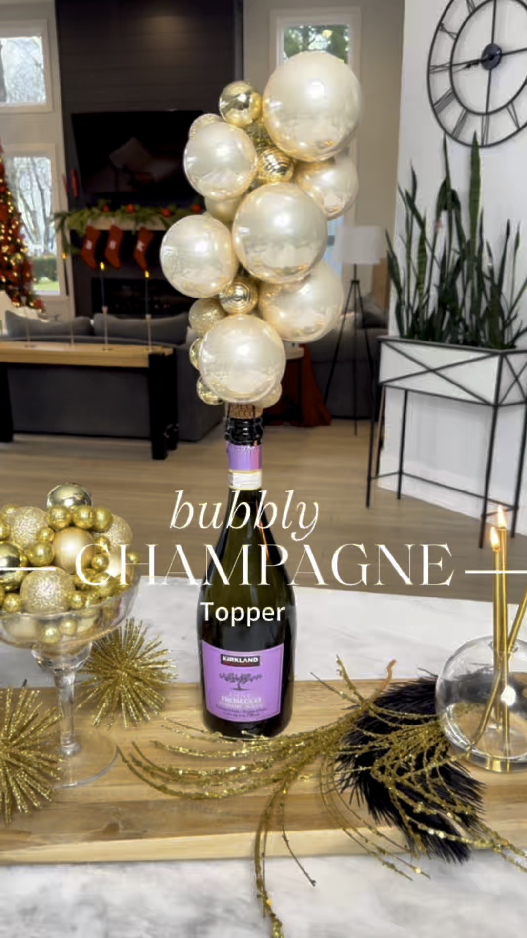 DIY Champagne Topper: Add a Pop of Glam to Your Celebration!

Take your champagne to the next level with this simple and stunning DIY champagne topper! Here’s how:

1️⃣ Cut a wire hanger to about 10-12 inches.
2️⃣ Bend one end into a loop to secure the ornaments.
3️⃣ String gold ornaments onto the hanger until it’s full of festive sparkle.
4️⃣ Poke the straight end of the hanger into the champagne cork.

That’s it! You’ve just created a giant, glittering “bubble” topper for your champagne. Perfect for holiday parties, celebrations, or just because! Cheers! 🥂

#LTKParties #LTKHome #LTKWatchNow