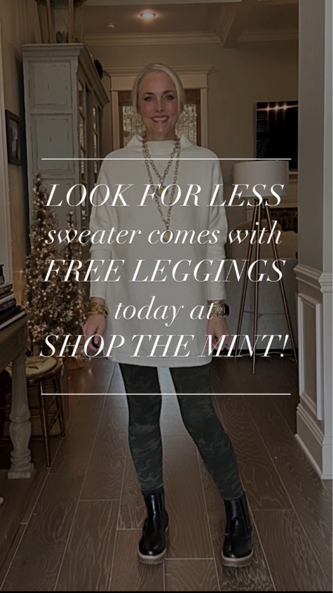 Alrighty y’all. Love Free People but not the price tag?

I’ve got you. This time it’s the Free People Ottoman Slouchy Tunic sweater from Shop The Mint.  Spoiler alert: the look for less is a third of the FP price AND comes with FREE LEGGINGS today only! (Ends 2/5/24 @3:00 AM CST)

Free People sweater is $168, comes in XS-XL, cotton/poly blend, comes in 17 colors. 

Shop The Mint sweater is on sale for $48 (roughly 1/3 of the price), comes in XS-XL, 62% cotton 38% nylon, and comes in 12 colors. I am wearing a MEDIUM in the color WHITE. 

Same cowl neck, same drop shoulder, same batwing sleeve, same seam placement across the back, same long tunic length. Super, super, soft. 

#LTKsalealert #LTKfindsunder50 #LTKover40