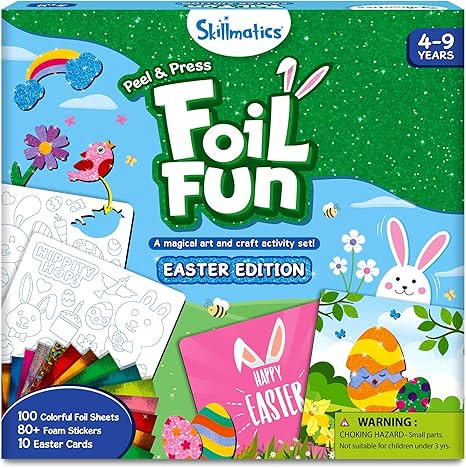 Skillmatics Foil Fun - Easter Cards, No Mess Art for Kids, Easter Basket Stuffers, Craft Kits, DI... | Amazon (US)