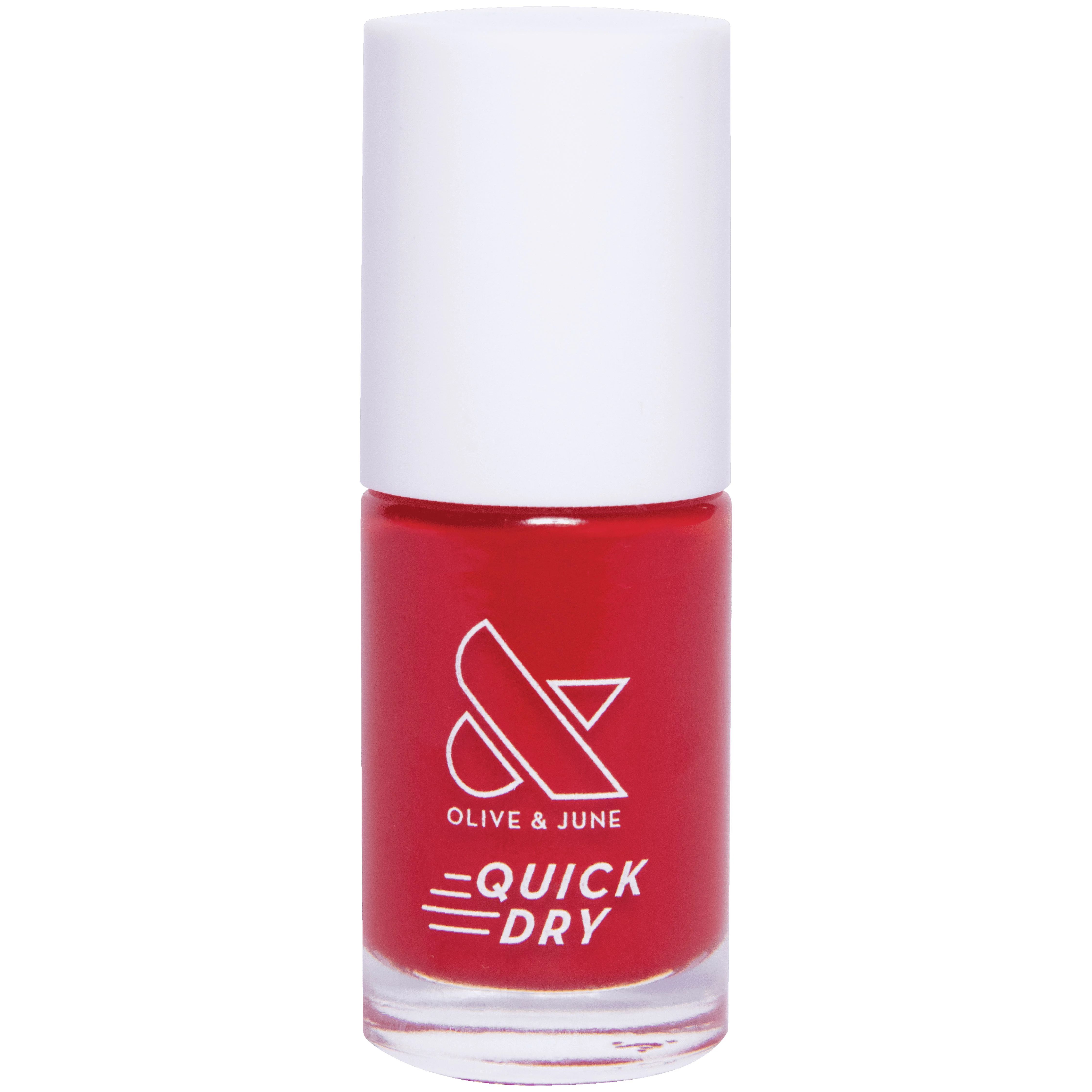 Olive & June Quick Drying Nail Polish, Lollipop, Red, 0.3 fl oz | Walmart (US)