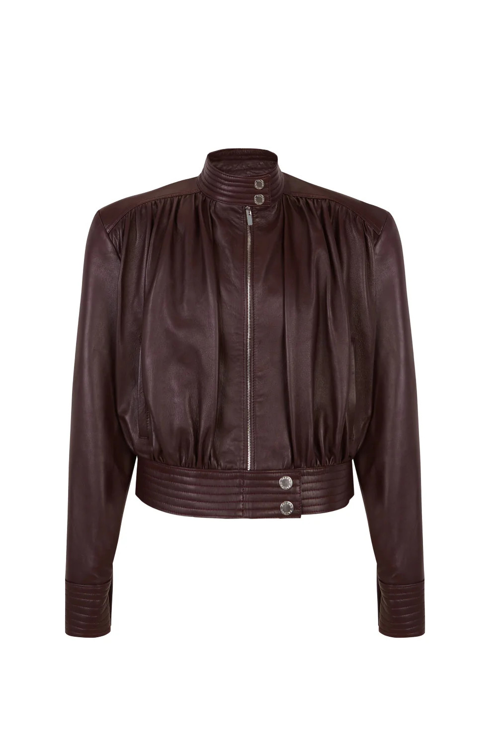 Wine Leather Jacket | Curio