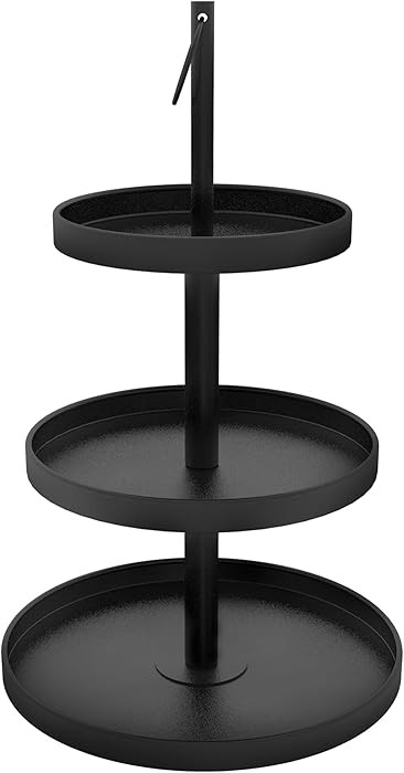 Cupcake Stand for 50 Cupcakes, Halloween Cupcake Stand Metal 3 Tier Cupcake Tower Black Tiered Tr... | Amazon (US)