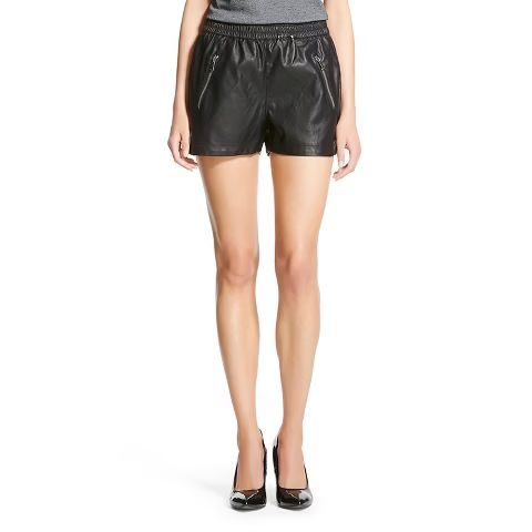 Faux Leather Pull On Short Black | Target